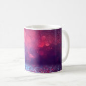 Vintager Hintergrund des roten Glitzer Kaffeetasse (VorderseiteRechts)