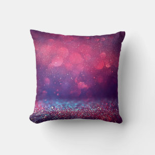 Vintager Hintergrund des roten Glitzer Kissen