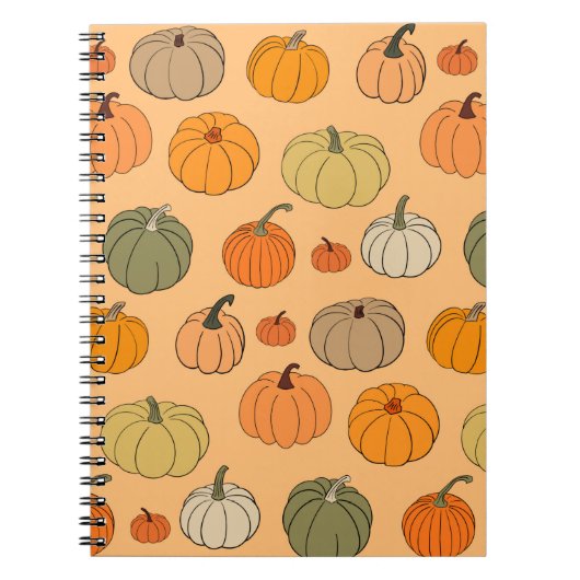 Vintager Hintergrund für glattes Herbst Notizblock (Vorderseite)