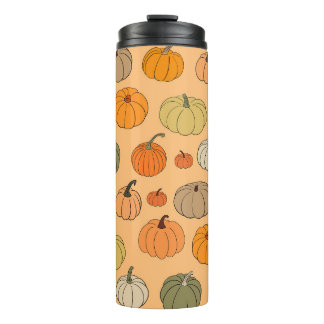 Vintager Hintergrund für glattes Herbst  Thermosbecher