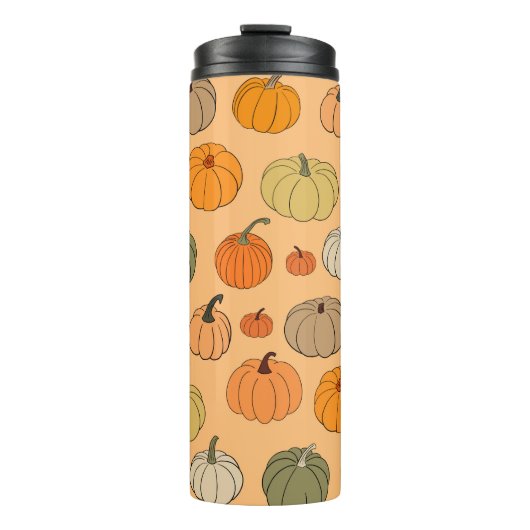 Vintager Hintergrund für glattes Herbst Thermosbecher (Vorderseite)
