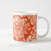 Vintager Hintergrund Jumbo-Tasse (Rechts)