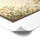 Vintager Hintergrund kleine Blume Poster Mauer Kun (Ecke)