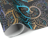 Vintager Hintergrund. Mandala. Indischer d Geschenkpapier (Rolleneckpunkt)