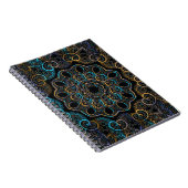 Vintager Hintergrund. Mandala. Indischer d Notizblock (Rechte Seite)