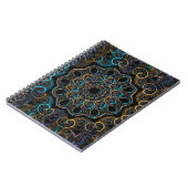 Vintager Hintergrund. Mandala. Indischer d Notizblock (Linke Seite)