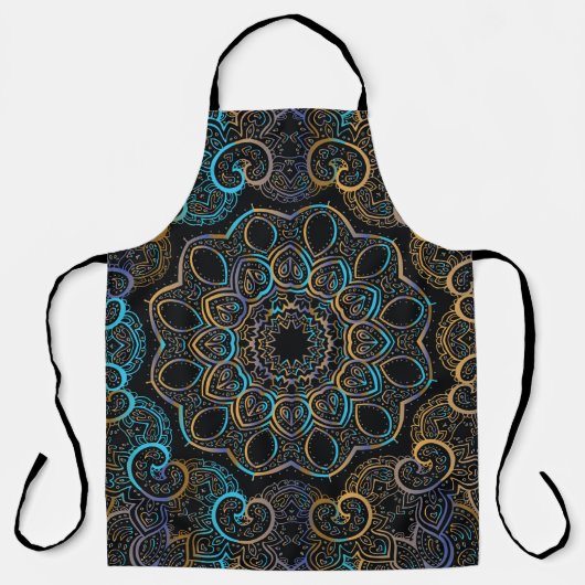 Vintager Hintergrund. Mandala. Indischer d Schürze (Vorderseite)