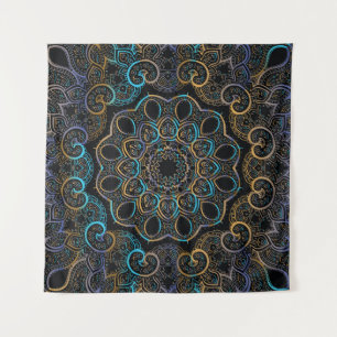 Vintager Hintergrund. Mandala. Indischer d Wandteppich