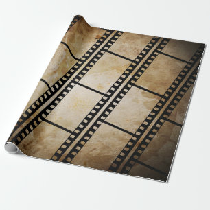Vintager Hintergrund mit Filmrahmen, Foto, Bauch Geschenkpapier