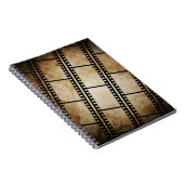 Vintager Hintergrund mit Filmrahmen, Foto, Bauch Notizblock (Rechte Seite)