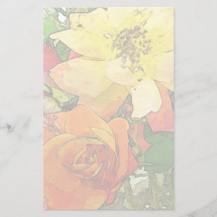 Vintager Hintergrund mit Kunstflorenz 2 Briefpapier