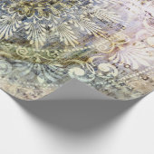 Vintager Hintergrund mit Tradit Geschenkpapier (Ecke)