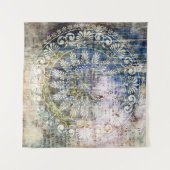 Vintager Hintergrund mit Tradit Wandteppich (Vorderseite (Horizontal))