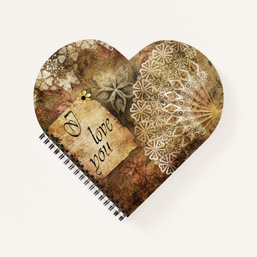 Vintager Hintergrund Notizblock (Vorderseite)