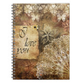 Vintager Hintergrund Notizblock (Vorderseite)