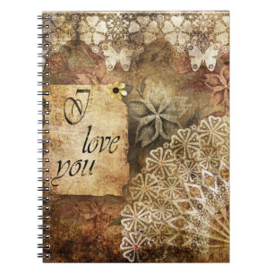 Vintager Hintergrund Notizblock