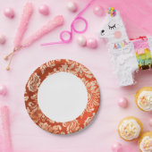 Vintager Hintergrund Pappteller (Party)