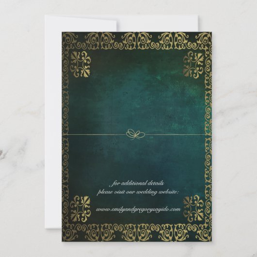 Vintager Hintergrund Save the Date (Rückseite)