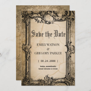 Vintager Hintergrund Save the Date