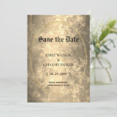 Vintager Hintergrund Save the Date (Stehend Vorderseite)