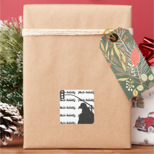 Vintager Hip Hop Getto Celebrity Street Urban Quadratischer Aufkleber