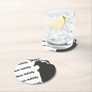 Vintager Hip Hop Getto Celebrity Street Urban Runder Pappuntersetzer