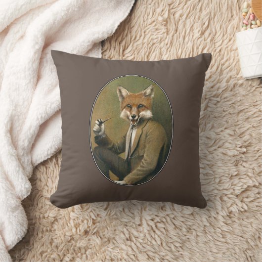 Vintager Hipster Fox-Wirlkissen Kissen (Decke)