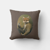 Vintager Hipster Fox-Wirlkissen Kissen (Vorderseite)