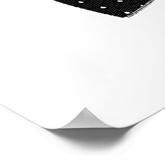 Vintager Hipster Poster (Ecke)