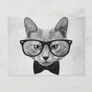 Vintager Hipster Postkarte