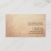 Vintager Hipster Visitenkarte (Rückseite)