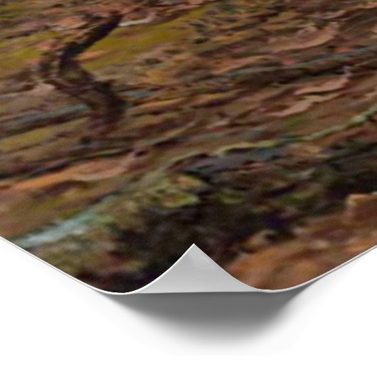 Vintager Hirschjäger Poster (Ecke)