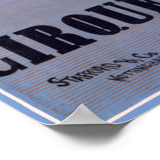 Vintager Hochtauchballon Französischer Zirkus Poster (Ecke)