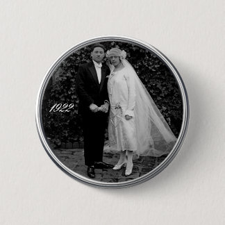 Vintager Hochzeitsknopf Button