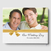 Vintager Hochzeitstag Gästebuch (Rückseite)