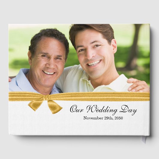 Vintager Hochzeitstag Gästebuch (Rückseite)