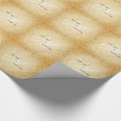 Vintager Hochzeitstil Geschenkpapier (Ecke)