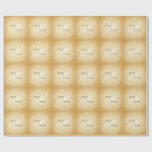 Vintager Hochzeitstil Geschenkpapier (Flach)