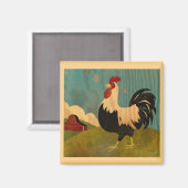 Vintager Hof Magnet (Vorderseite/Rückseite)