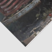 Vintager Hof Seidenpapier (Ausschnitt)