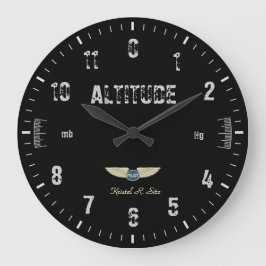 Vintager Höhenmesser Große Wanduhr