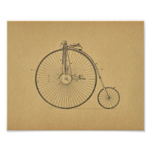 Vintager hoher fotodruck