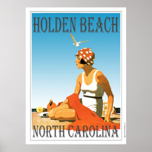 Vintager Holden Strand Poster