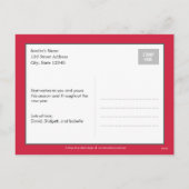 Vintager Holiday Foto Card Postkarte (Rückseite)