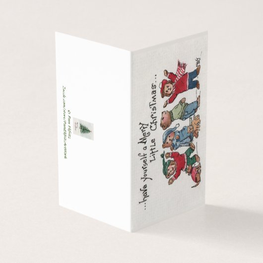 Vintager Holiday Singschuh Cubs Acrylkarikatur (Vorderseite)