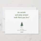 Vintager Holiday Singschuh Cubs Acrylkarikatur Feiertagskarte (Rückseite)