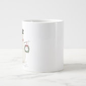 Vintager Holiday Snowmann Jumbo-Tasse (Vorderseite)