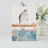 Vintager Holzblock aus dem 19. Jahrhundert Einladung (Stehend Vorderseite)