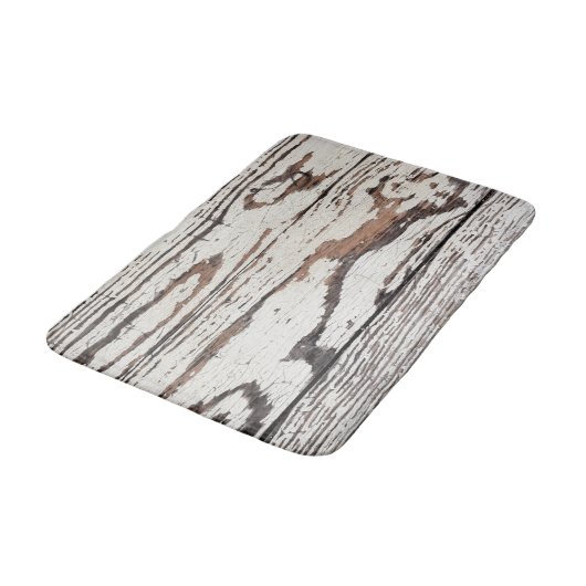 Vintager Holzboden Badematte (Schrägansicht)