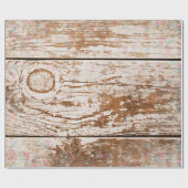Vintager Holzeffekt verblasst Geschenkpapier (Flach)